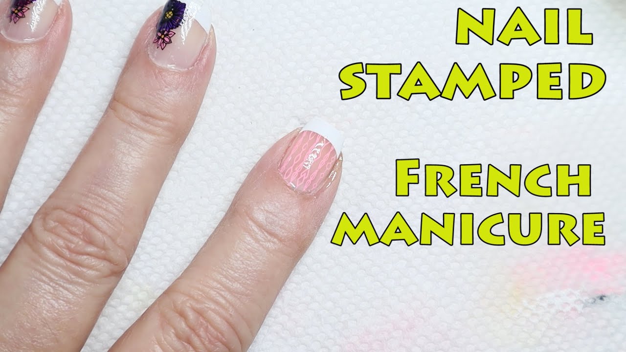 How to Create a French Manicure Using a Stamping Plate