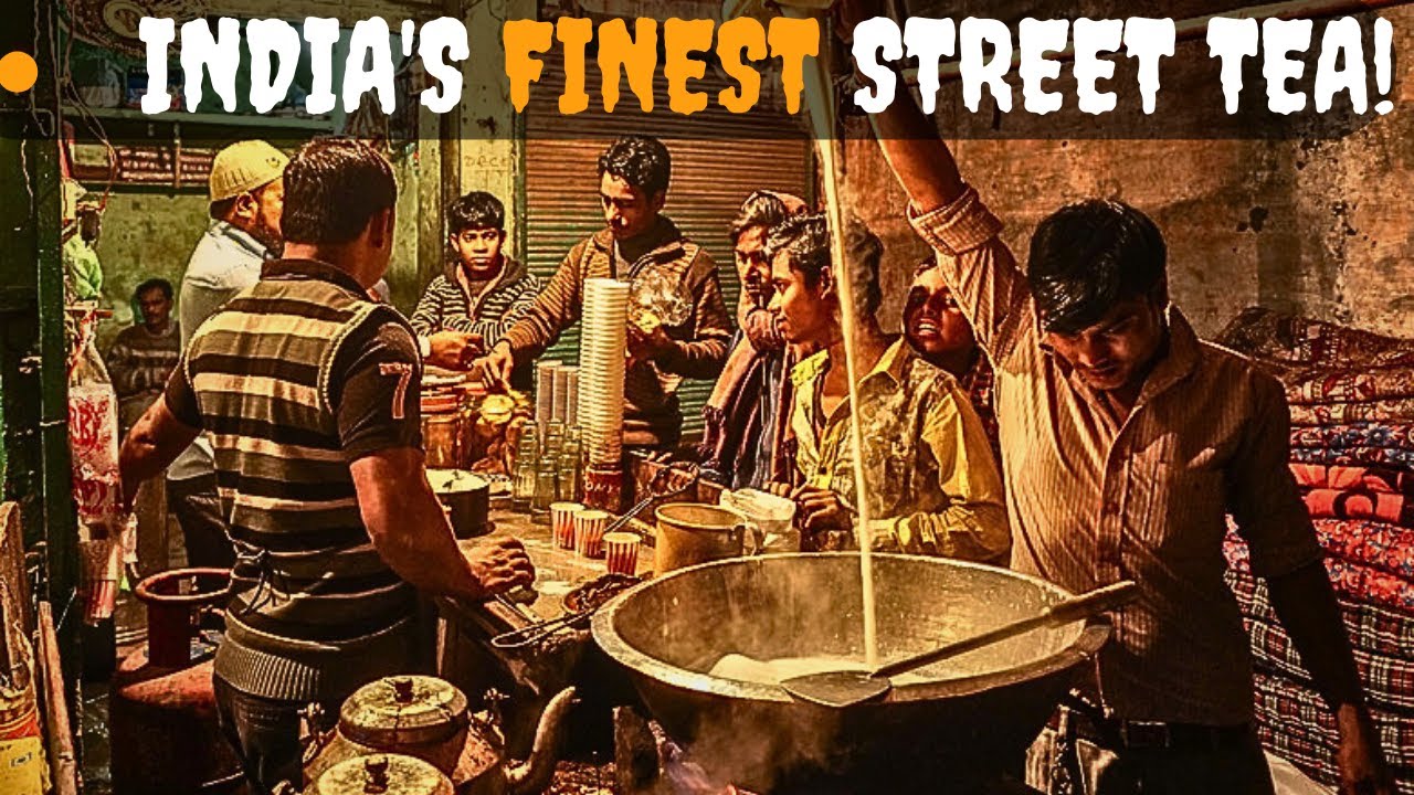 India's Finest Street Tea at a Bustling Stall