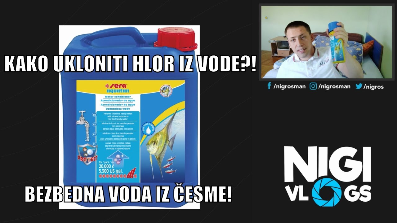 Kako ukloniti hlor iz vode za Akvarijum - Sera Aquatan Za Tretiranje Česmovače #Akvaristika