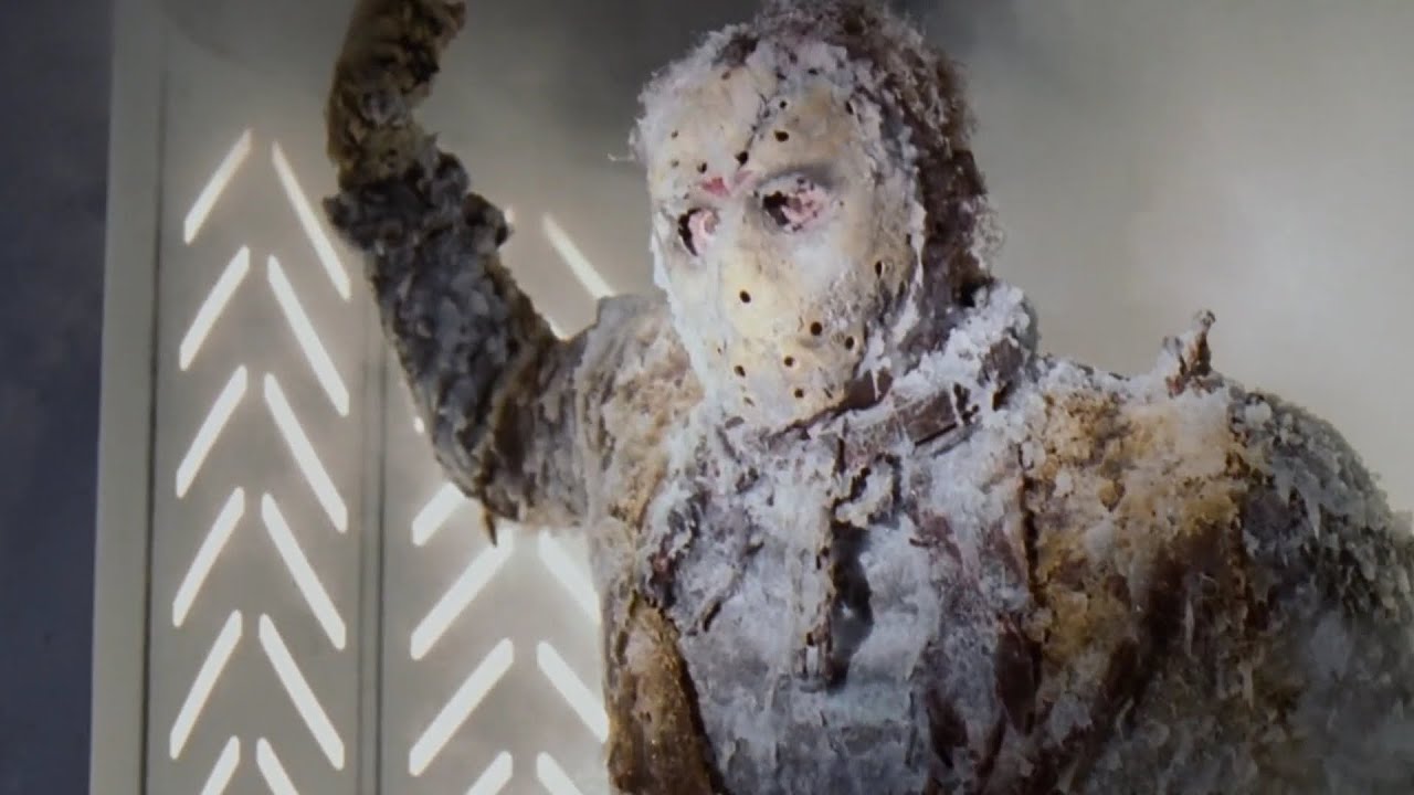 Jason x (2001) They find Jason's frozen body clip