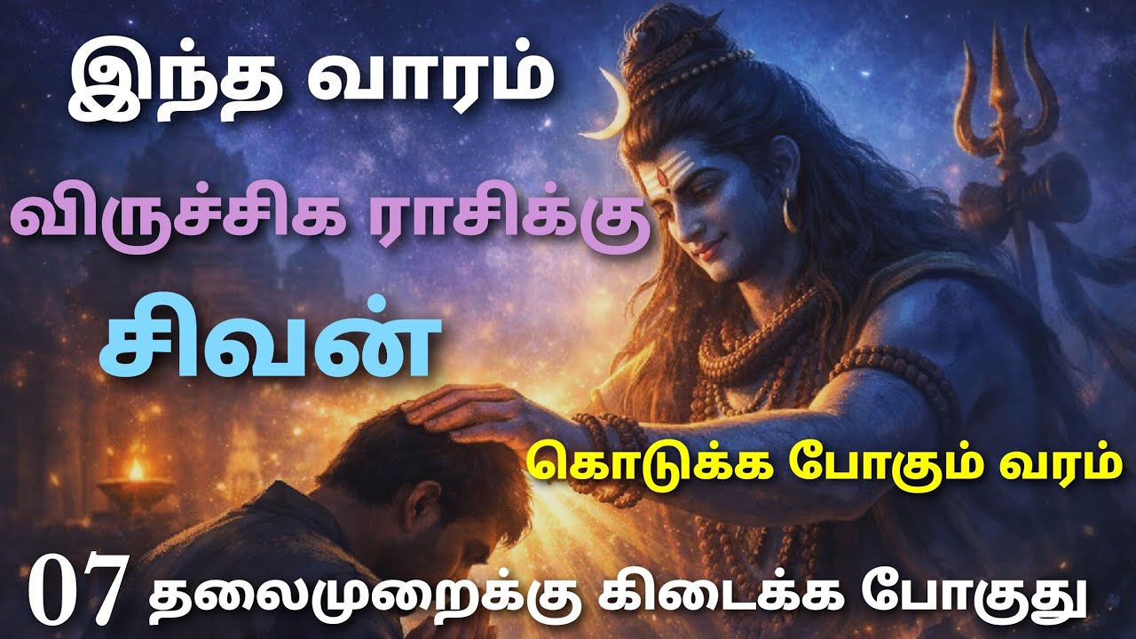 weekly horoscope viruchigam tamil | விருச்சிக ராசி இந்த வார பலன் | this week rasi palan in viruchiga