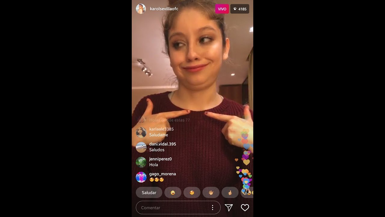 Karol Sevilla en Live de Instagram el 10/6/2018 (Segundo Live)