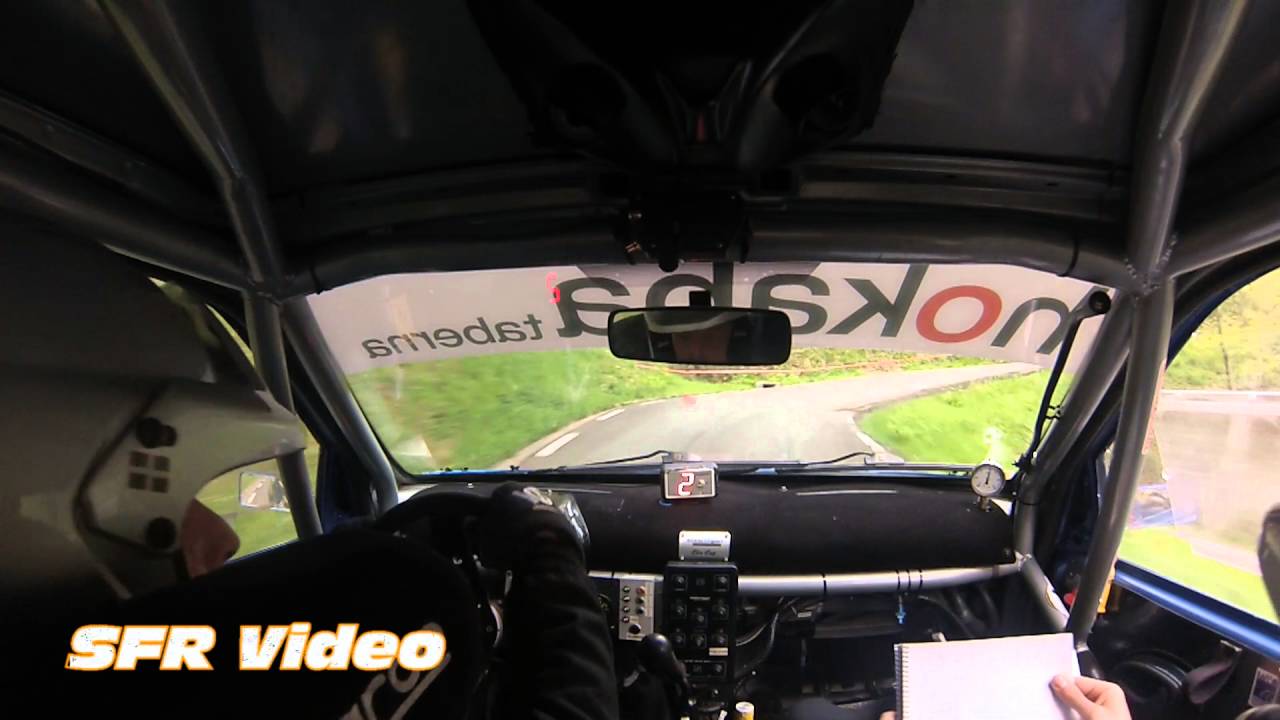 Onboard Iker Juez-Mikel Gil Renault Clio Sport Rallysprint Azpeitia 2016 SFR Video