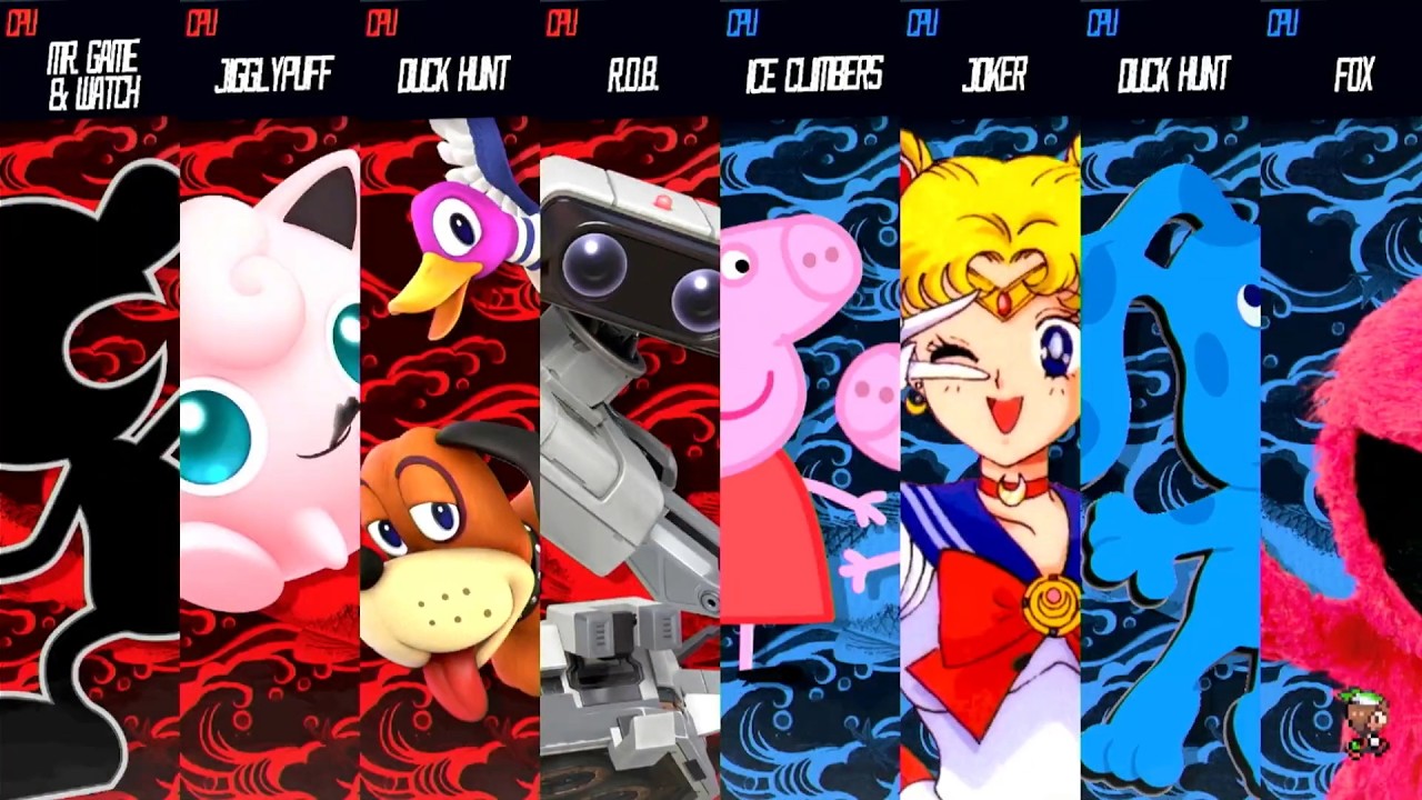 Team Jigglypuff Vs Team Elmo - Requested Smash Bros Battle