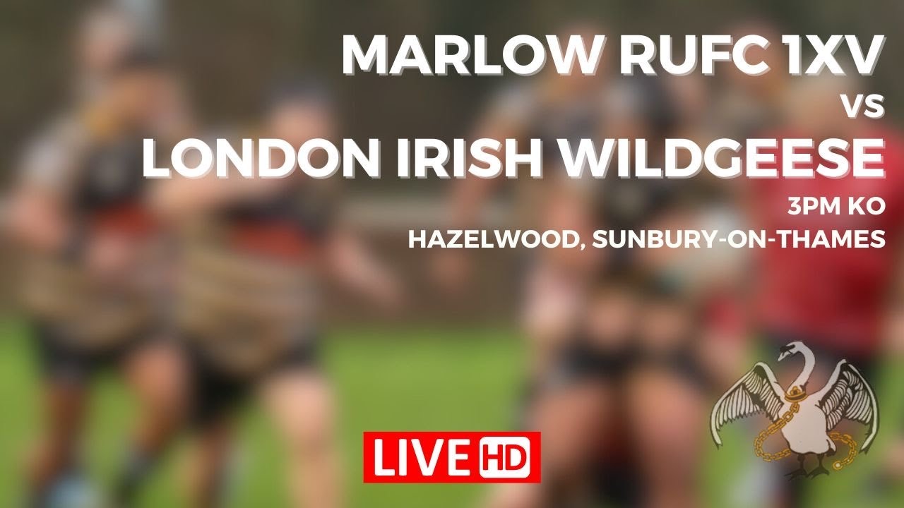 Marlow RUFC 1XV vs London Irish WildGeese 1XV - Saturday 29th November - KO 3pm