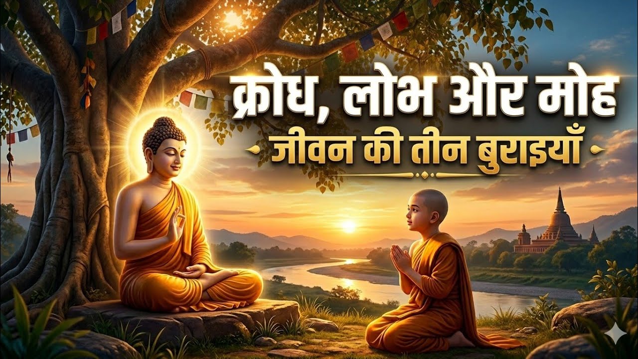 🌼 क्रोध, लोभ और मोह l MOTIVATIONAL SPEECH I BUDHHA SPEECH l BUDHHA l