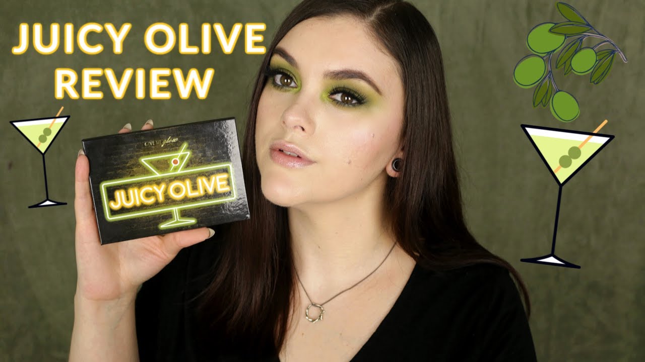 GIVE ME GLOW COSMETICS JUICY OLIVE PALETTE REVIEW AND TUTORIAL