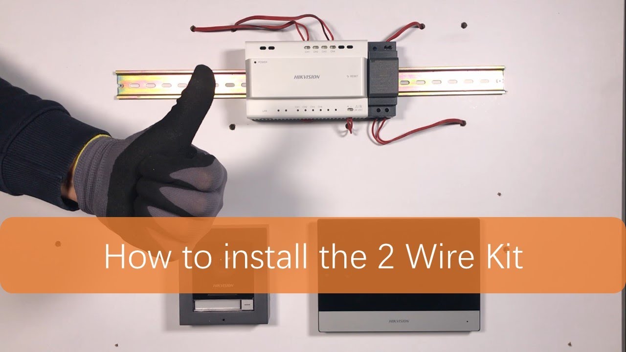 How to install DS-KIS702 2 Wire Kit?