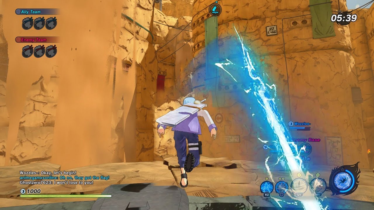 NARUTO to BORUTO Shinobi Striker Battle in the Hidden Sand Village Gameplay
