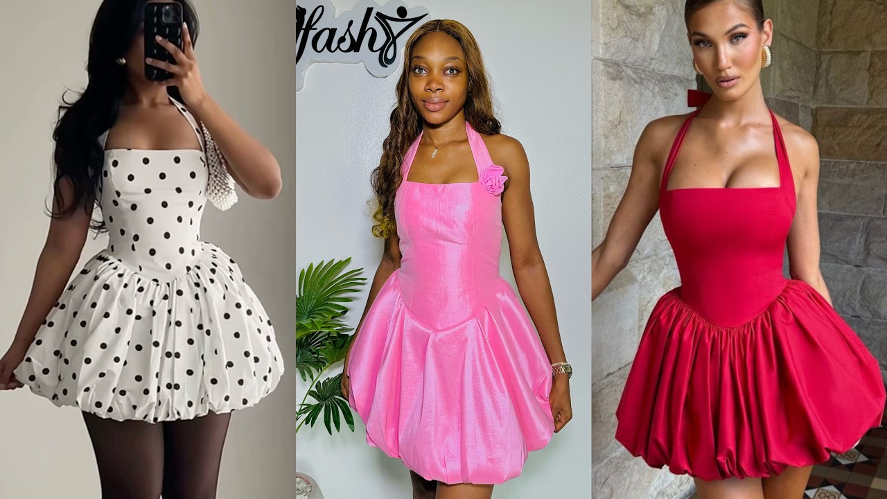 How to Cut and Sew a Bubble Dress / Bubble Skirt