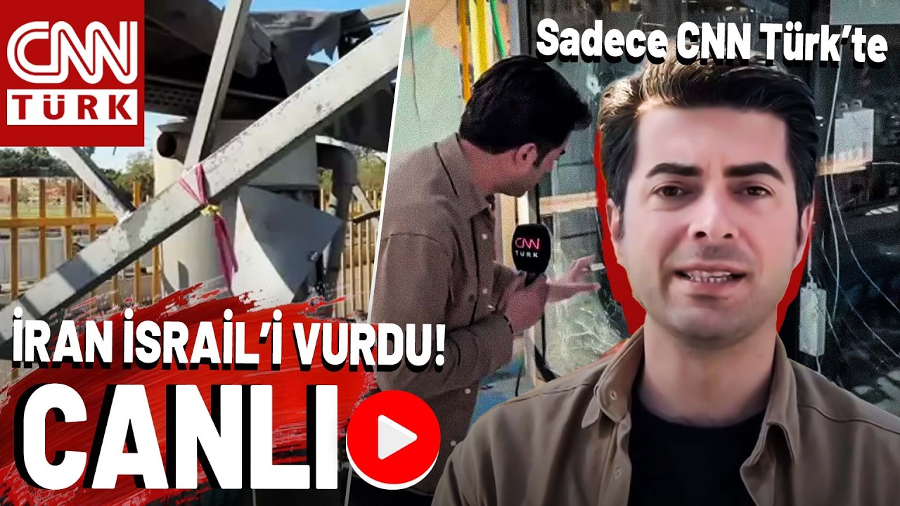 SON DAKİKA🚨İran İsrail'i Vurdu! CNN TÜRK İsrail'de Vurulan O Noktada | CANLI HABER