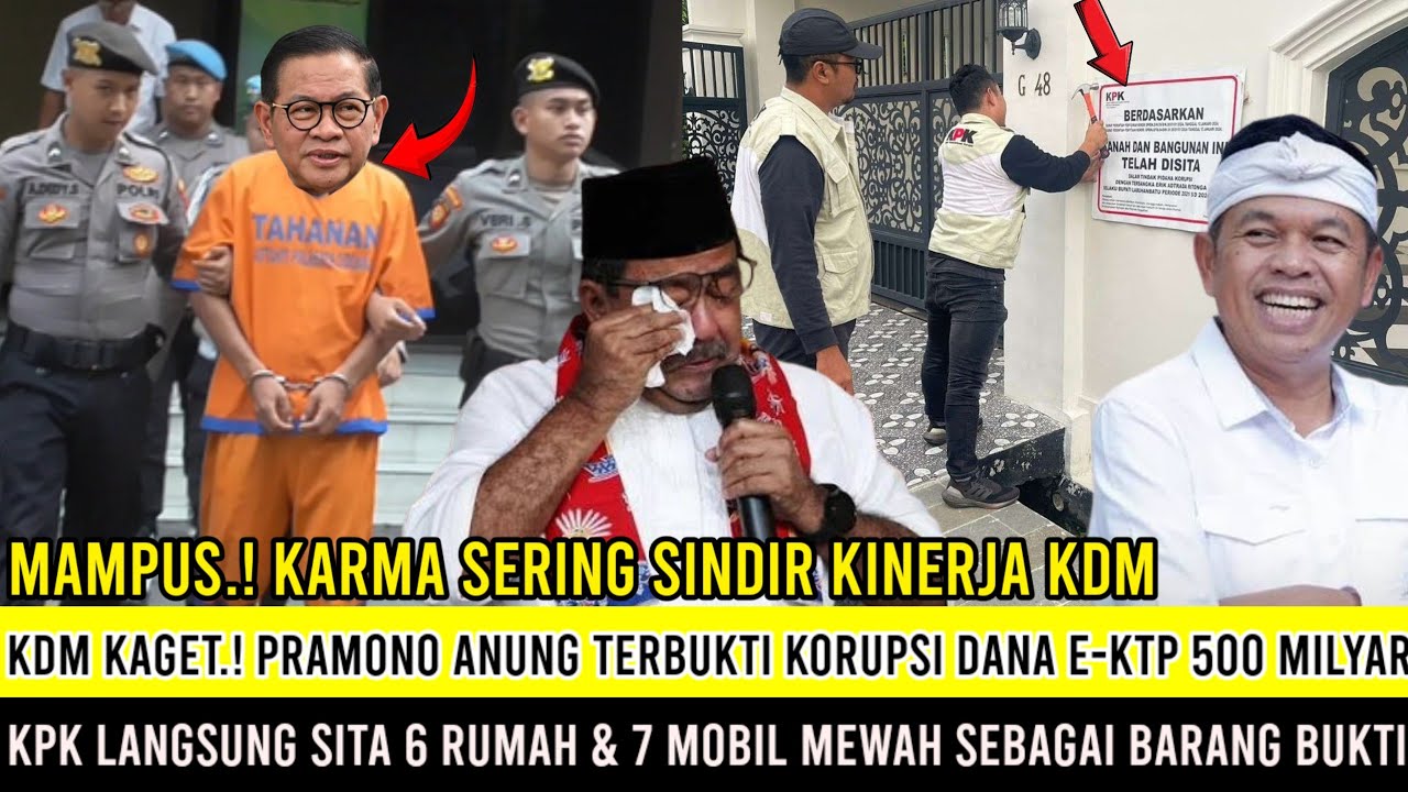 KDM Kaget Pramono Anung Ditangkap KPK Hari ini Terbukti Korupsi Dana E-KTP 500M & Terancam Dipenjara