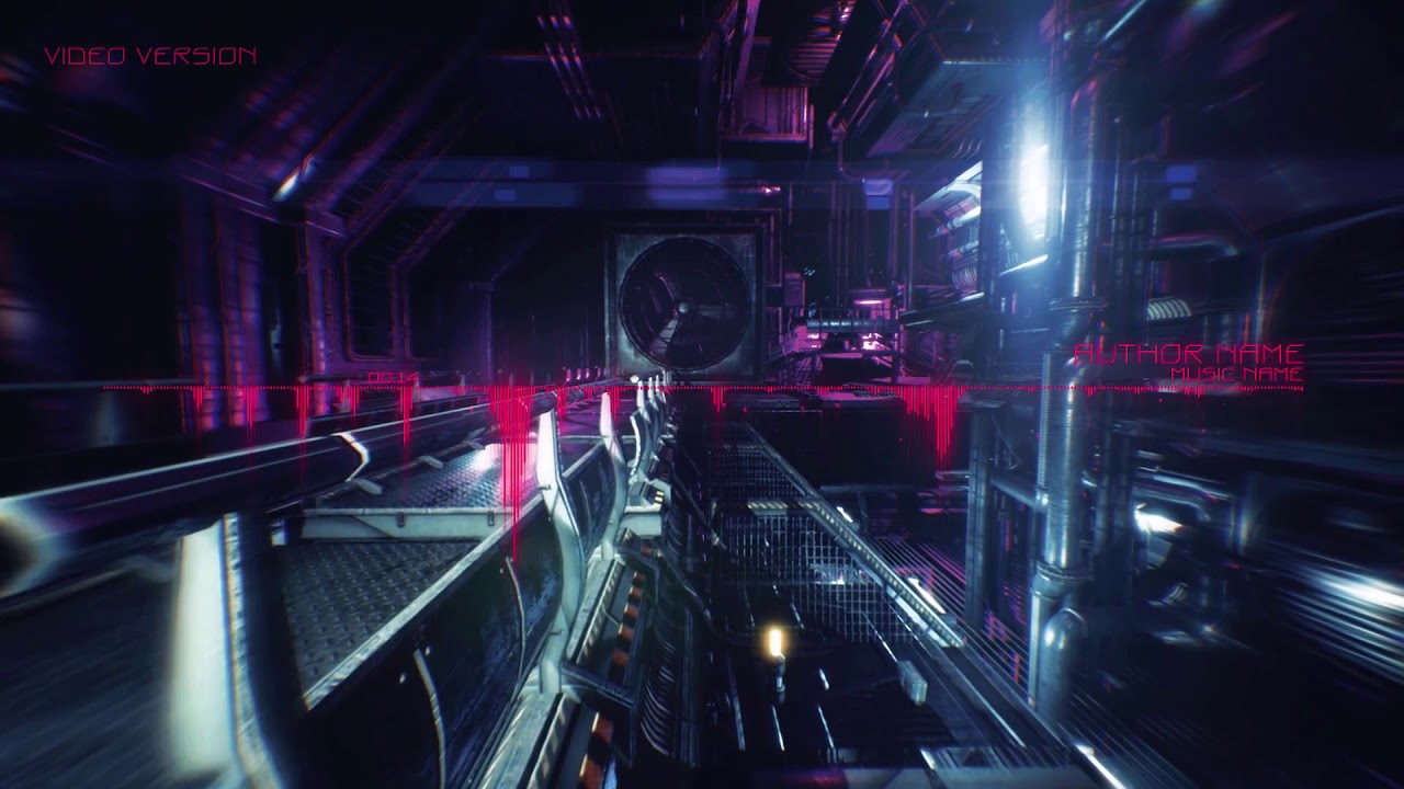 Cyber Music Visualizer Video Templates