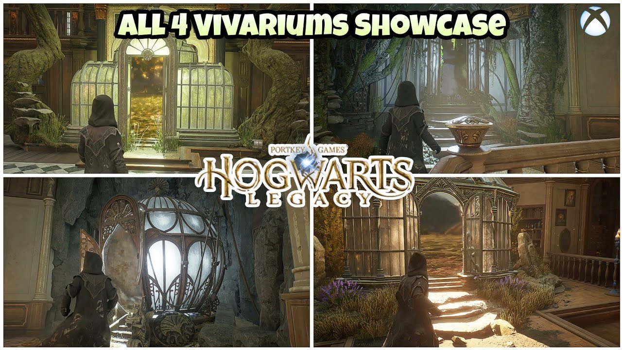 Hogwarts Legacy: Tour Of All 4 Vivariums In Room Of Requirement 
