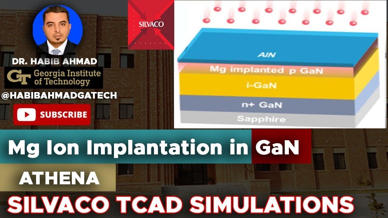 Simulation of Mg Ion Implantation in GaN with Athena Silvaco TCAD, SRIM TRIM & SUSPRE Softwares
