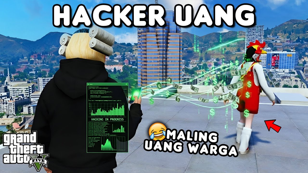 HACKER UANG BANK SEMUA ORANG - GTA 5 ROLEPLAY