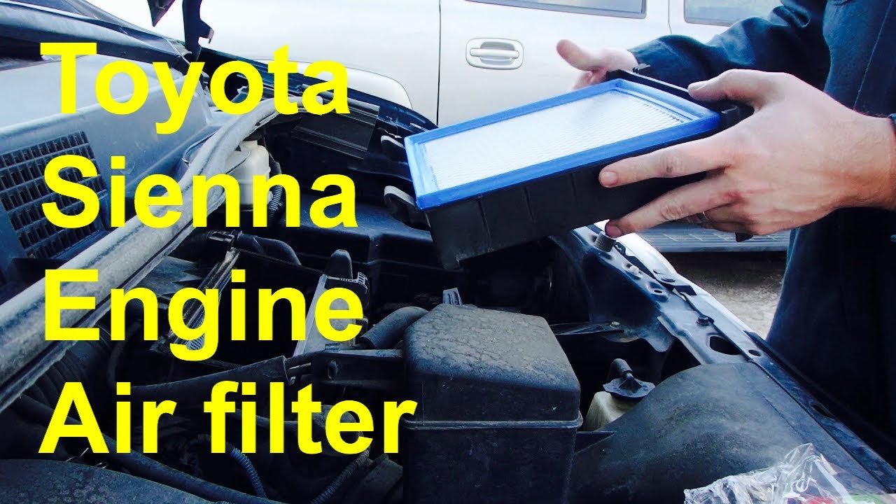 2011-2016 Toyota Sienna Air Filter Replacement