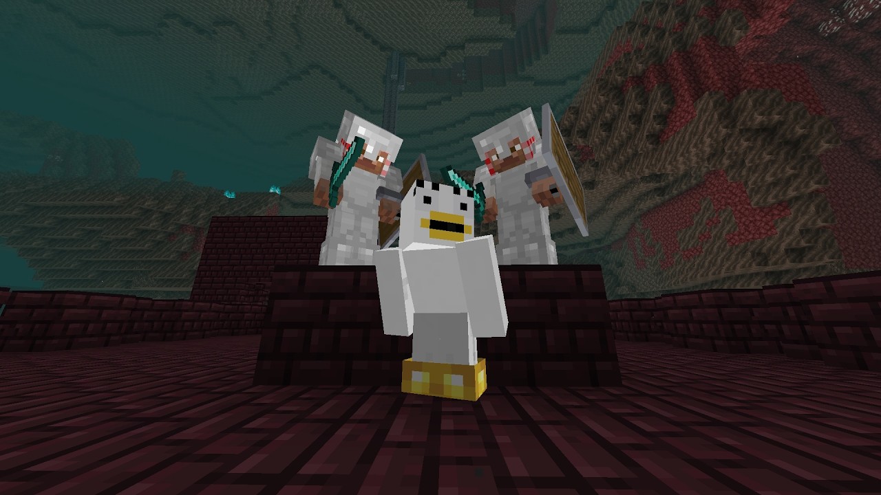 Minecraft Manhunt vs 2 Hunters but you can't hear them