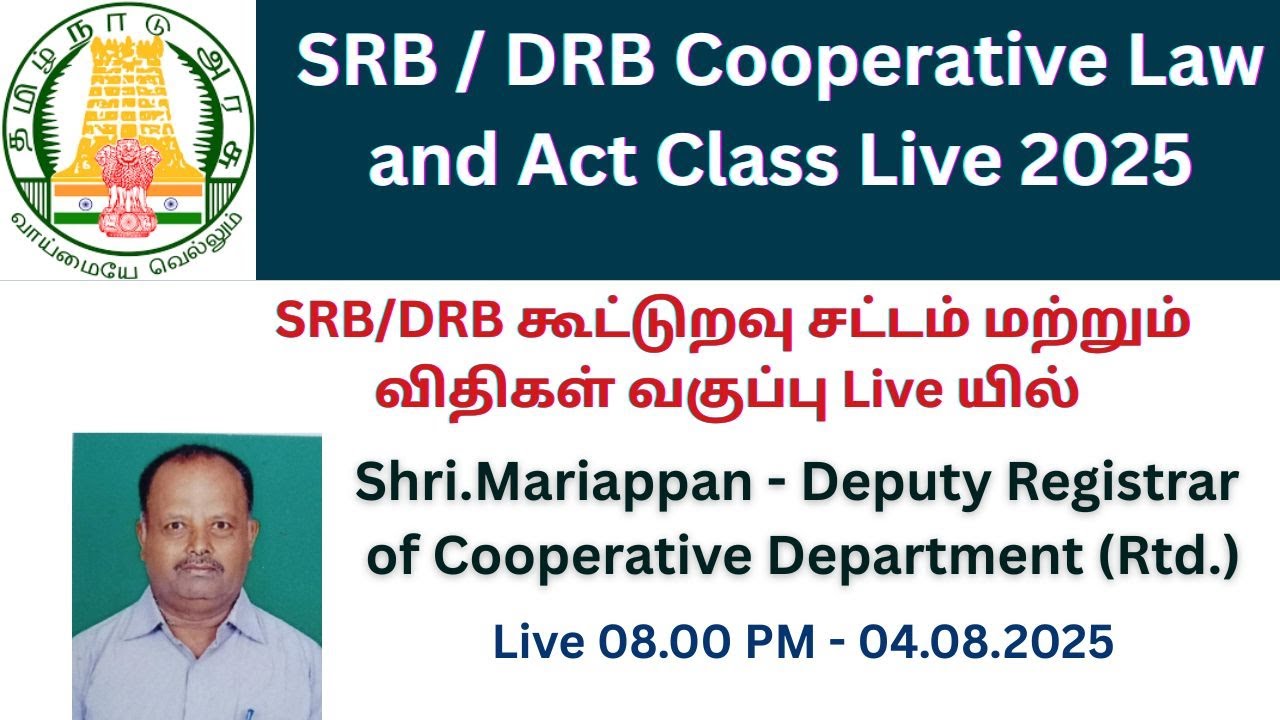 SRB / DRB Cooperative Law and Act Class Live 2025