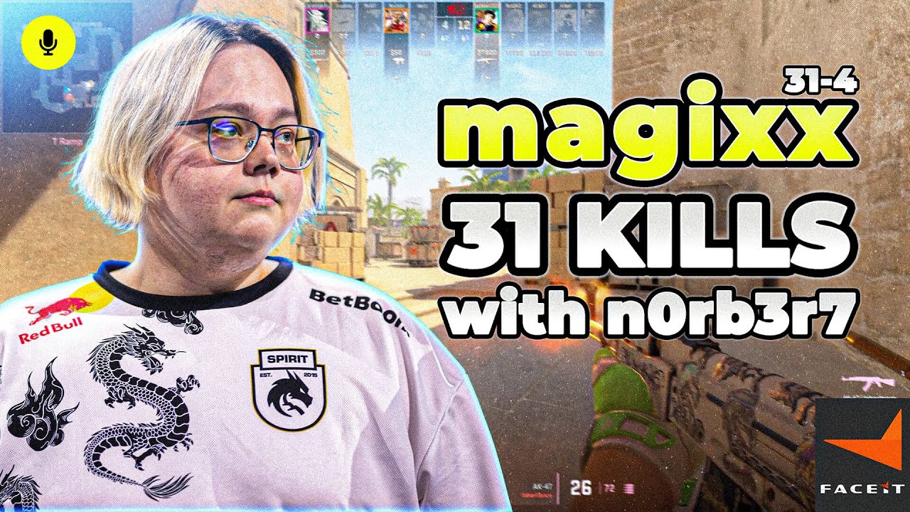 CS2 POV | magixx Faceit Ranked (Mirage) with n0rb3r7 31-4
