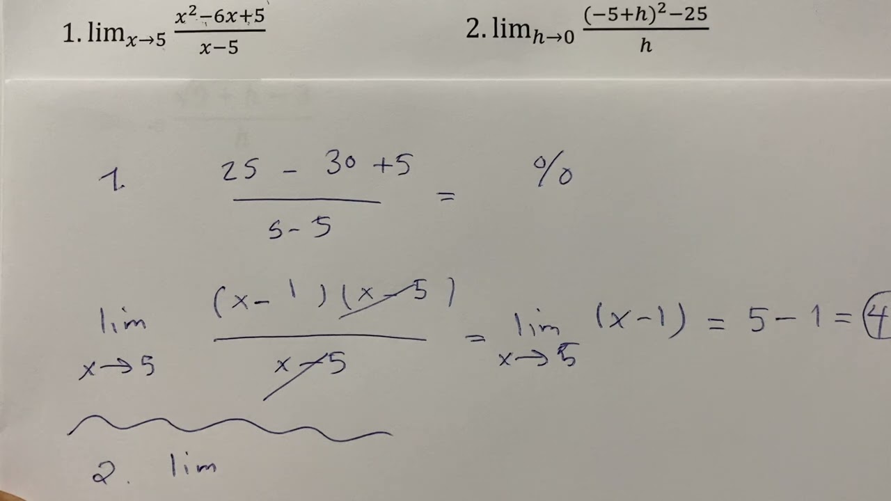 How to solve limits #1
