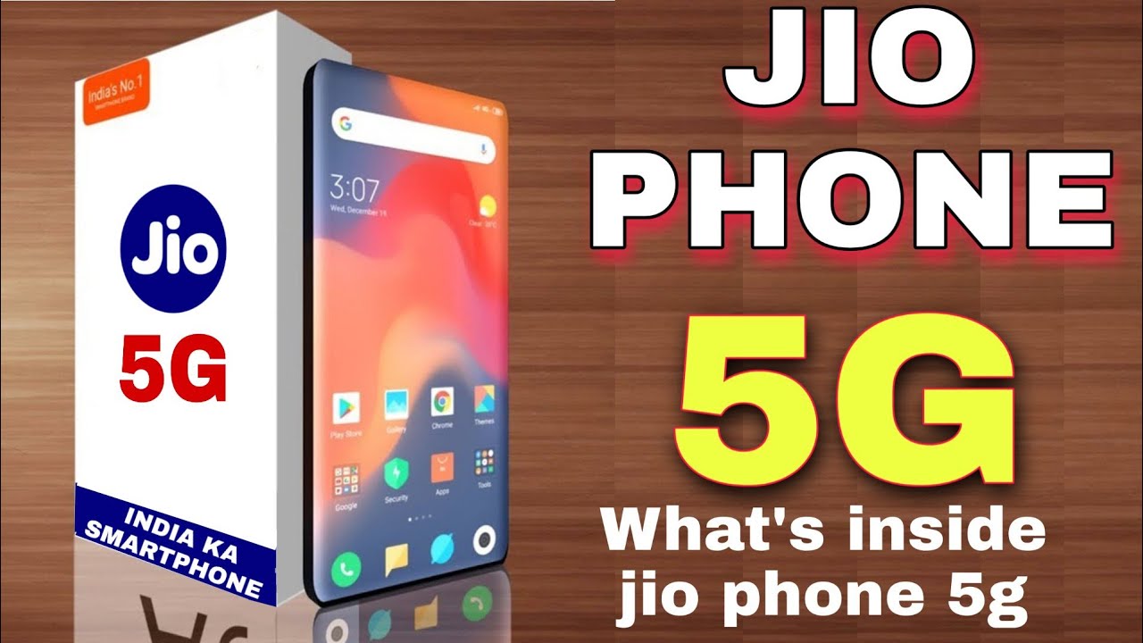 Jio phone 5G unboxing first look review price specification and launch date in india