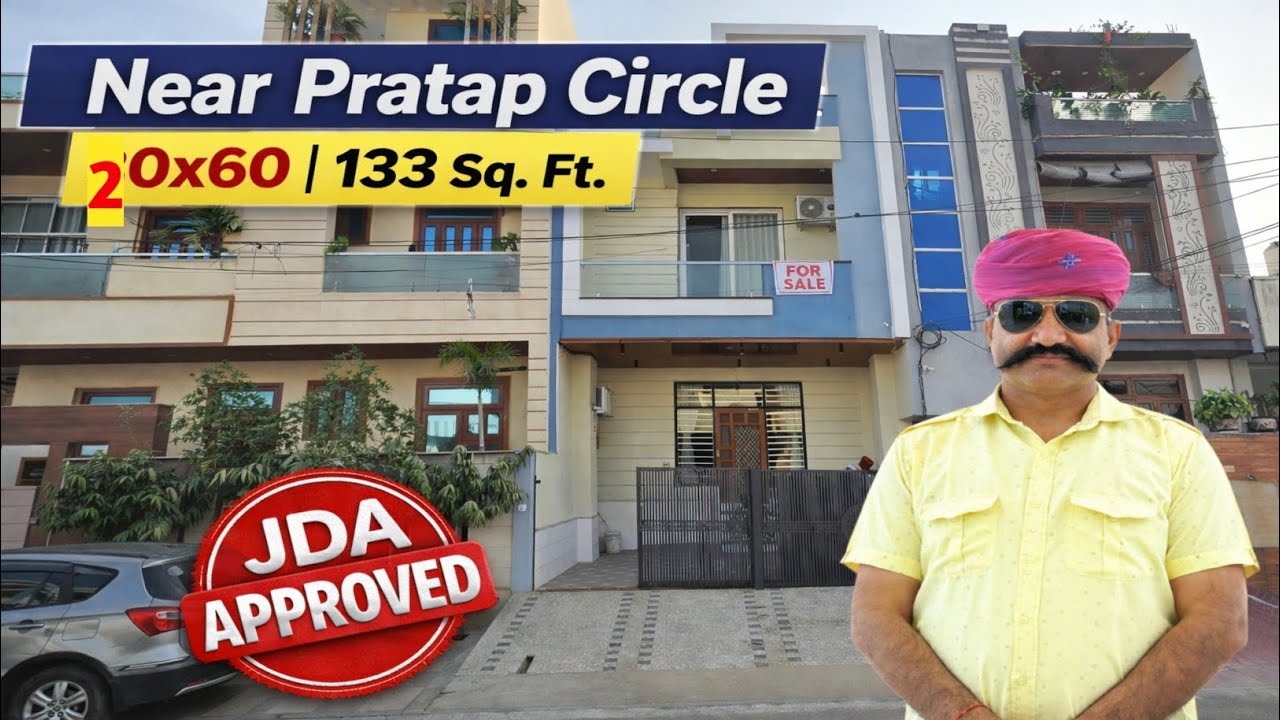  133 gaj JDA APPROVED गोकुल पुरा प्रताप सर्किल के पास luxury villa 