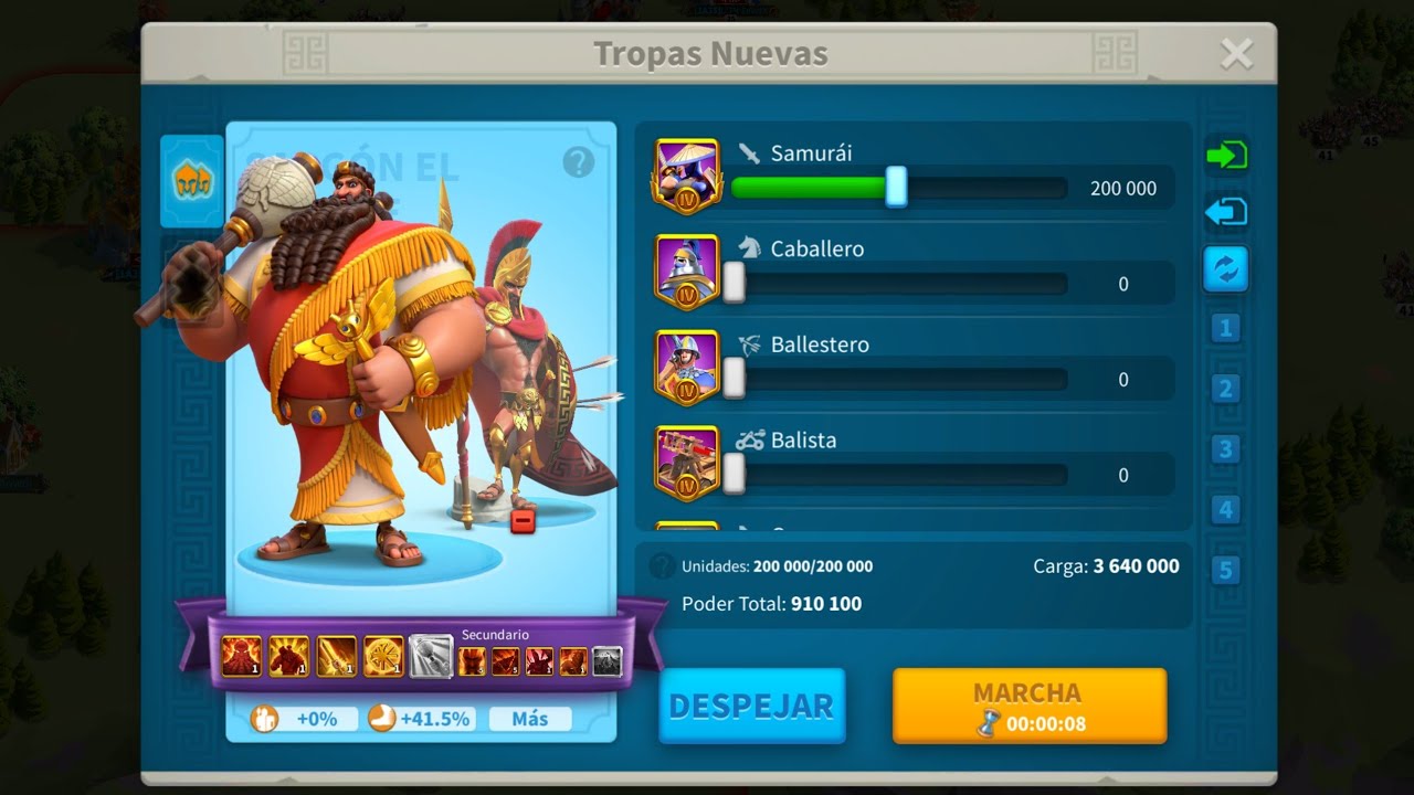 Me decido por Sargon Subiendo lvl/Talentos - Participo en el Zenit de poder - Oro Glorioso - ROK