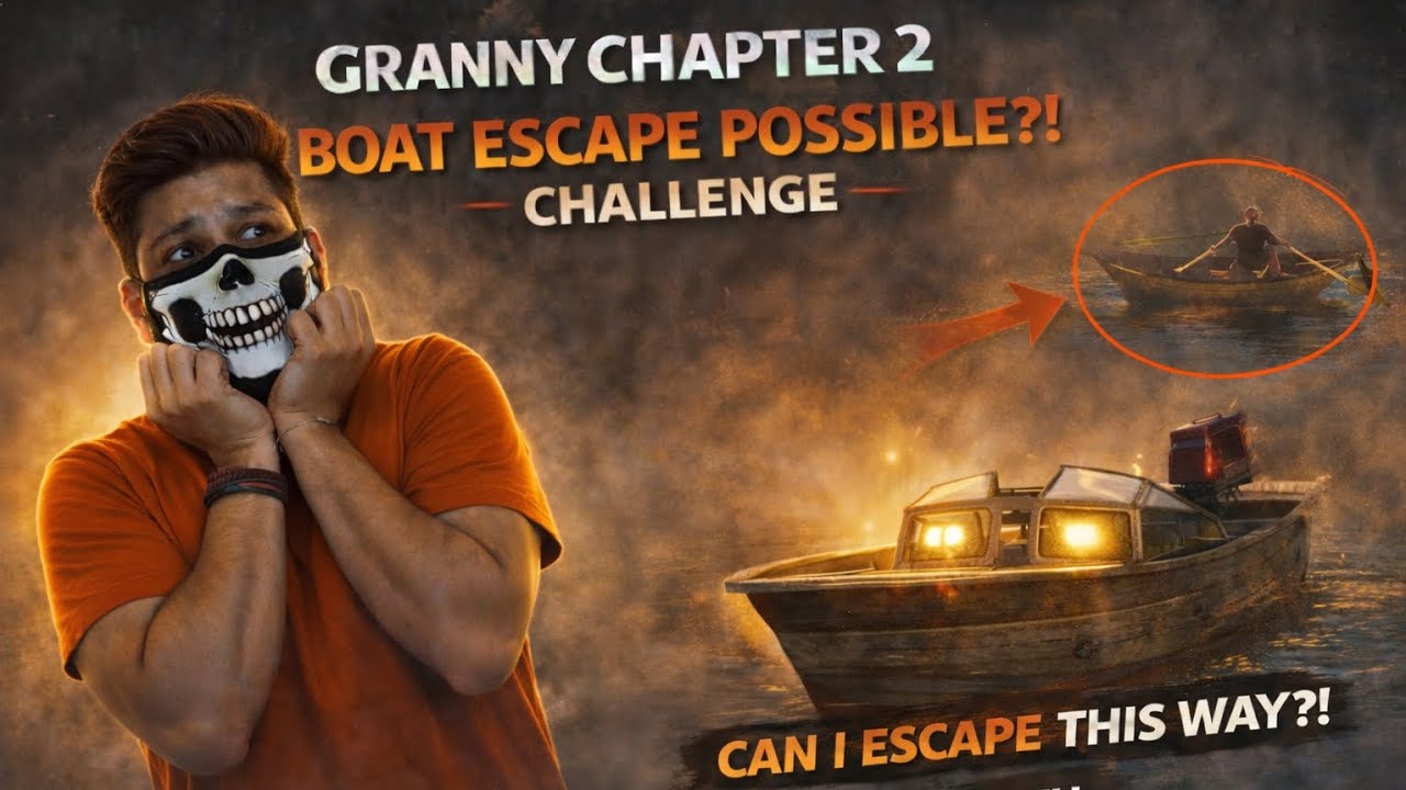 Granny Chapter 2 Boat Escape 🚤😱 Last Moment Survival Challenge | Hard Mode GameplayGranny &