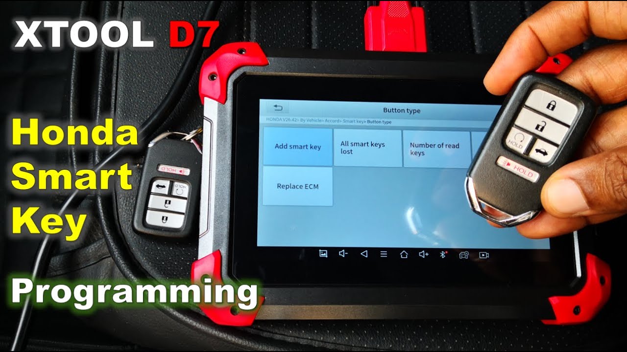 Xtool D7: Программирование нового смарт-ключа Honda / Все ключи утеряны Honda
