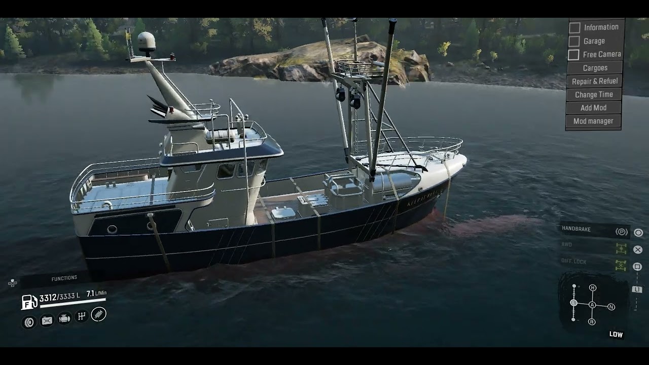 Snowrunner mod testing Fishing Boat Truck