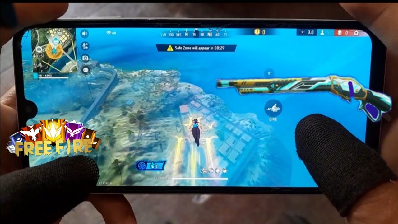 Free fire gameplay 2 finger Handcam ⚡️ poco x3 pro 60fps 120h 360hz 