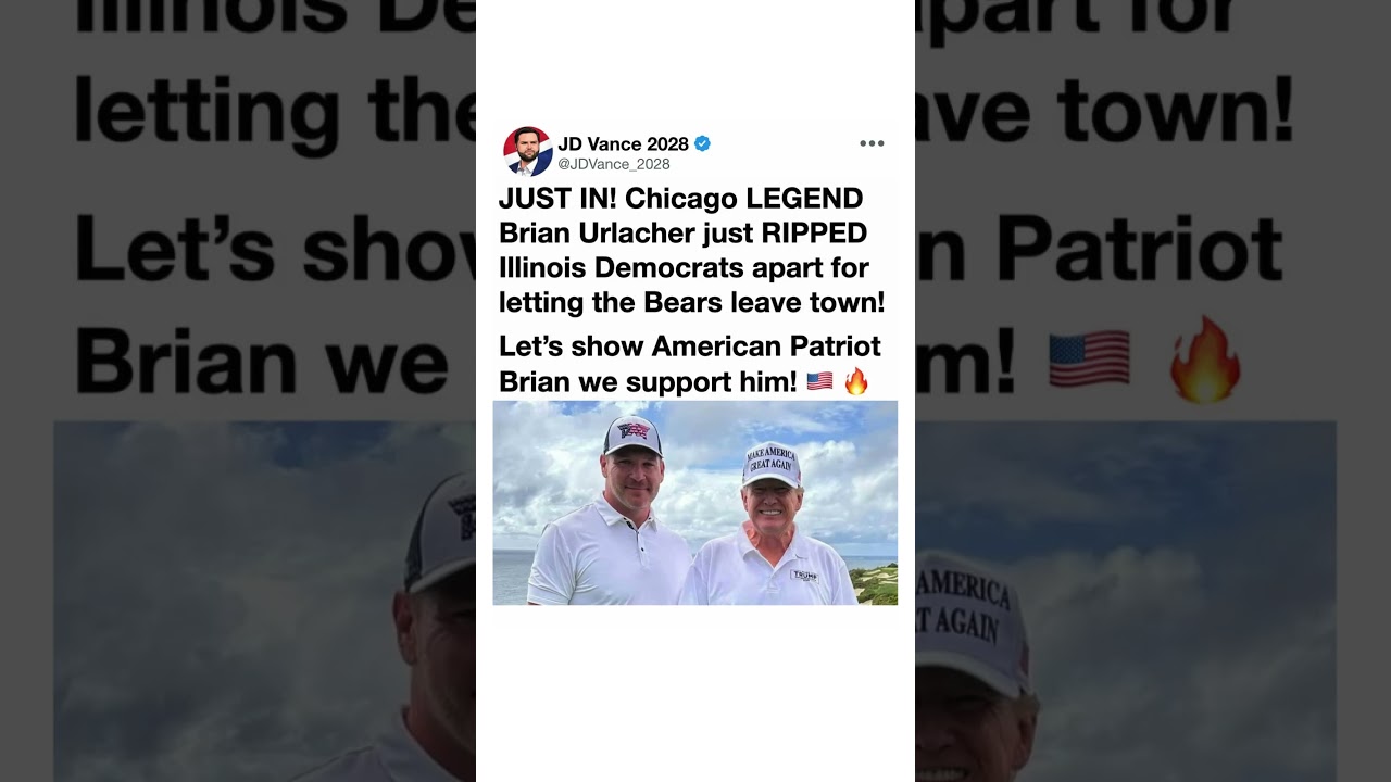 🏈 Brian Urlacher Speaks Out on the Chicago Bears Debate | Viral Political Reaction