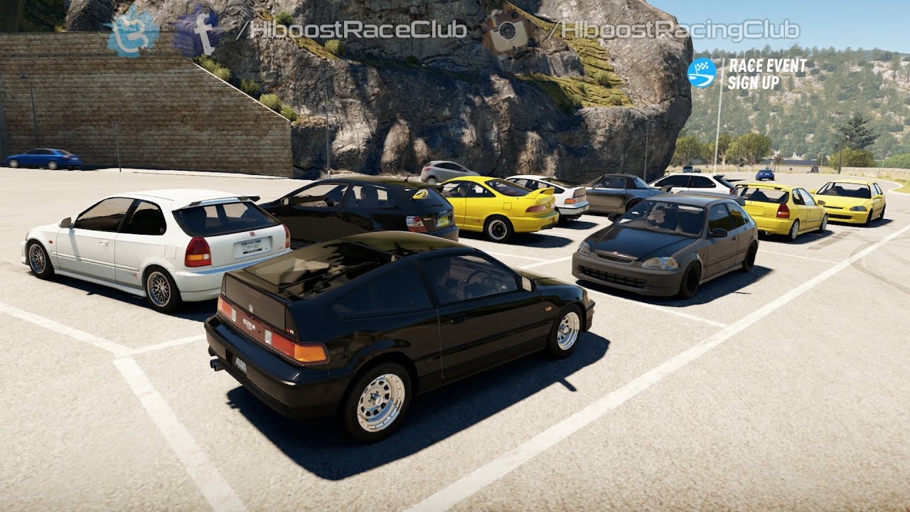 Forza Horizon 2 (XB1) | Honda Meet | K20 CRX Build, Roll & Drag Racing, New Spot & More