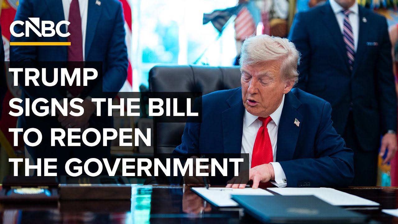 LIVE: President Trump signs the bill to reopen the government — 2/3/2026