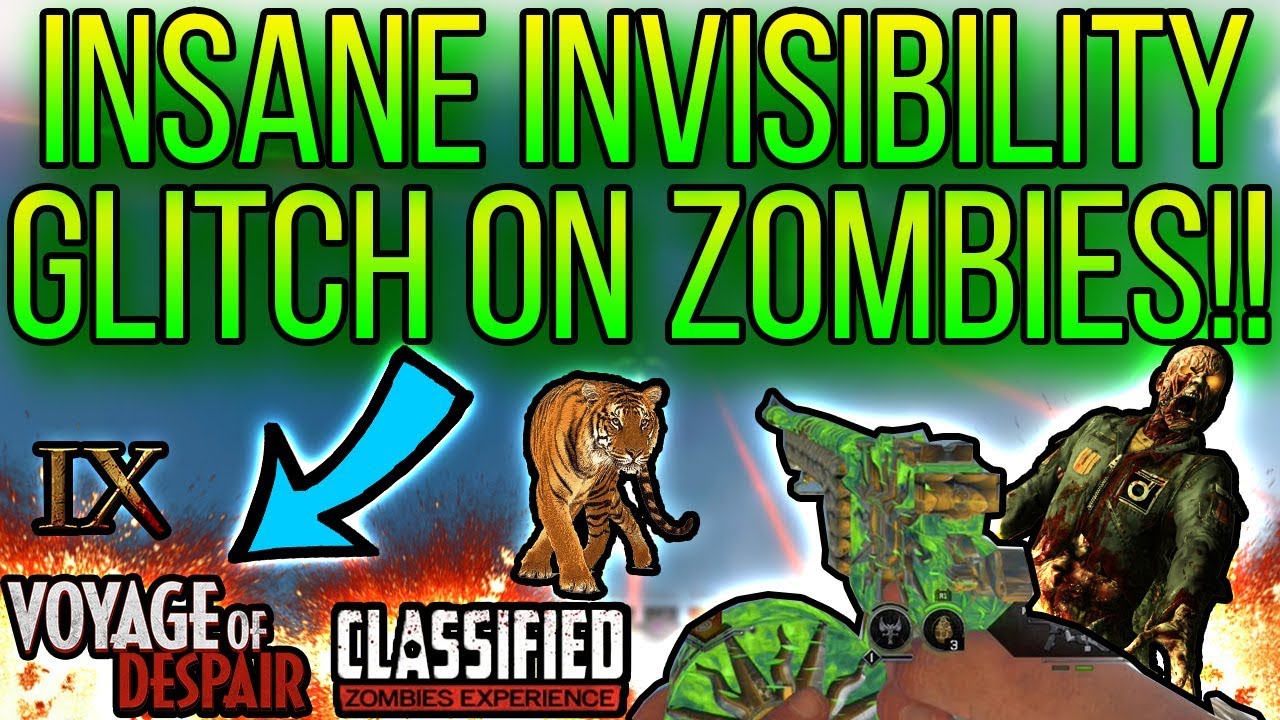 EASY SOLO INVISIBILITY GLITCH TO ALL ZOMBIES ON VOYAGE, IX, AND CLASSIFIED!!(BO4 GLITCHES)