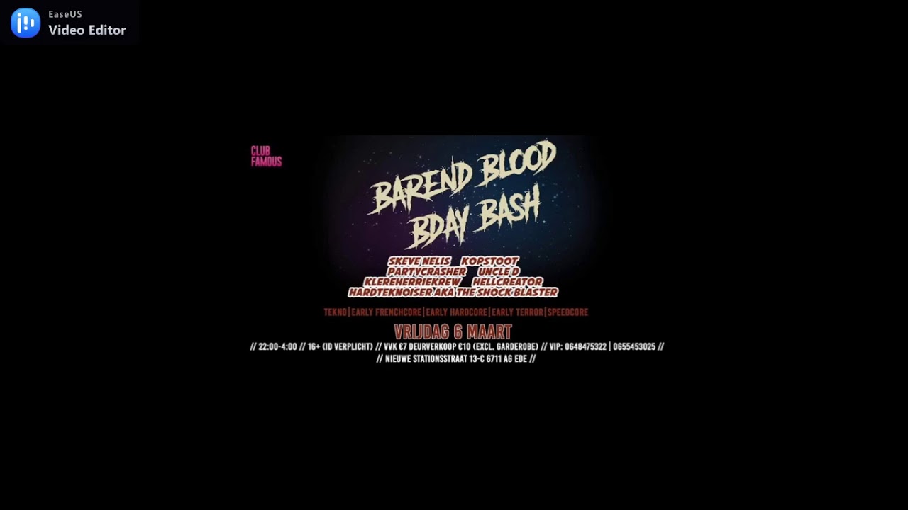 Hellcreator  @ Barend Blood B-Day Bash | 06/03/20 | Club Famous | Ede | NLD
