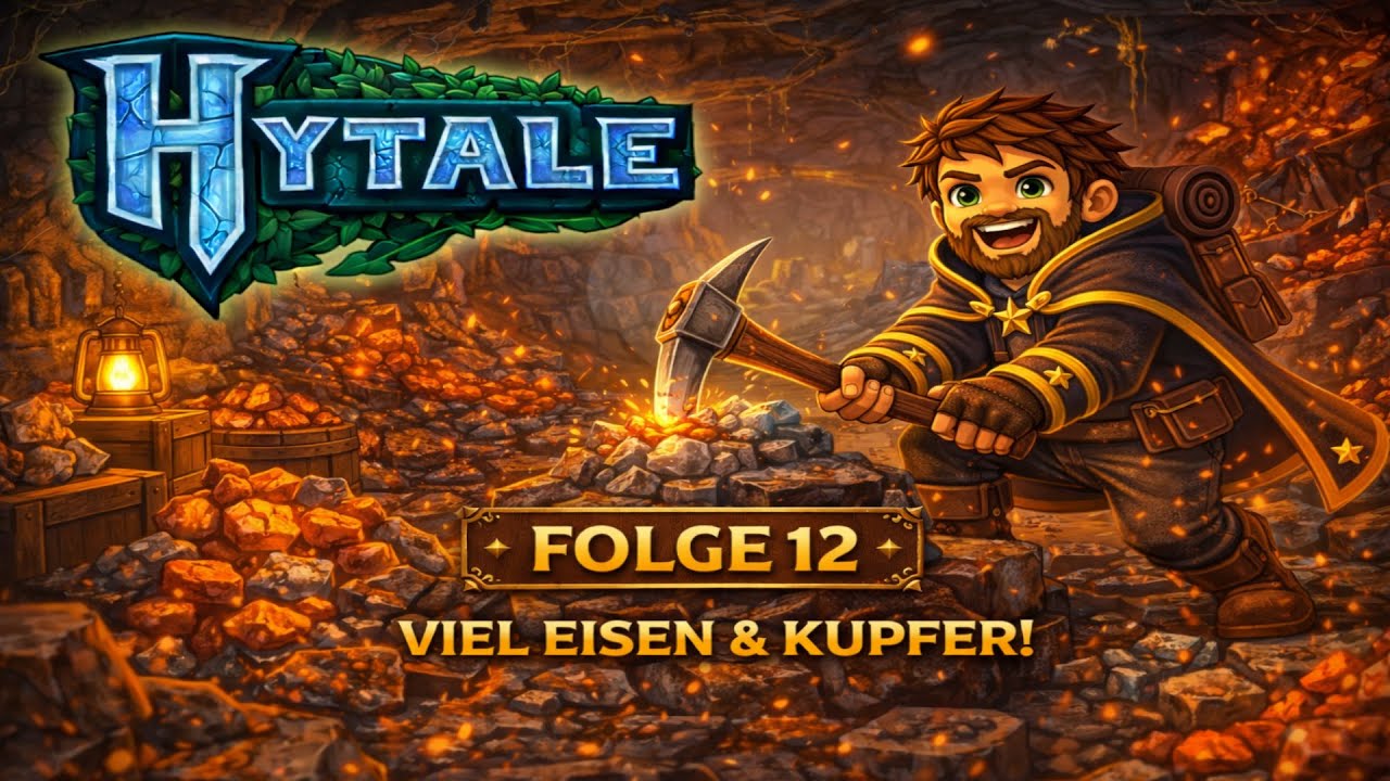 Hytale Staffel 1 Folge 12 - Eine Riesige Höhle voller Kupfer und Eisen...