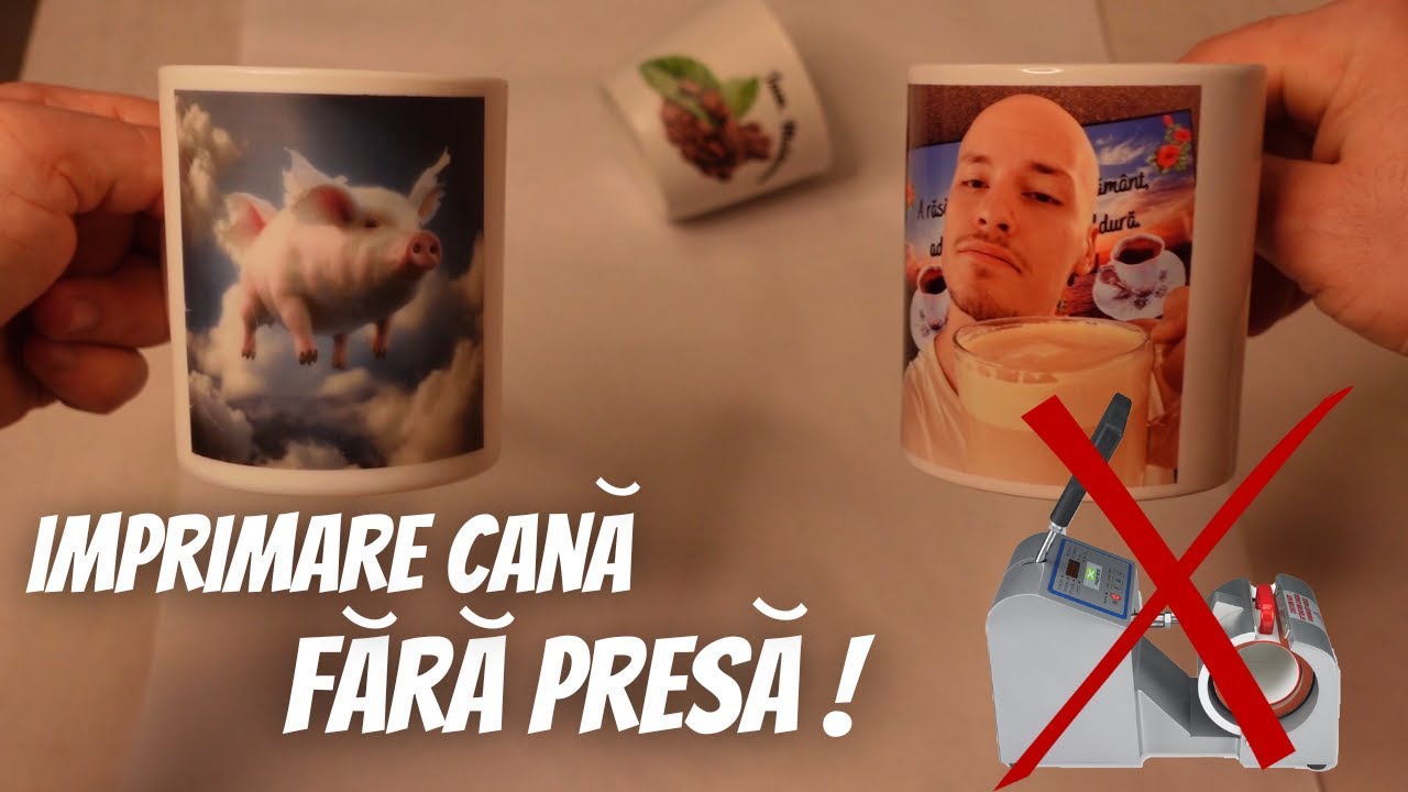Cum se imprimă o cană fară presă ? Personalizare căni pentru oricine ! Mini afacere cu personalizări
