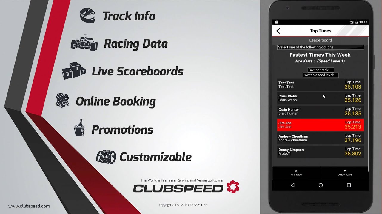 Club Speed - Mobile App