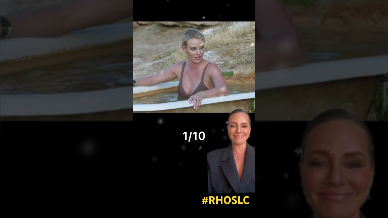Meredith Marks reviewing the bathtub on some other Bravolebs. Which one is  the cleanest? #RHOSLC
