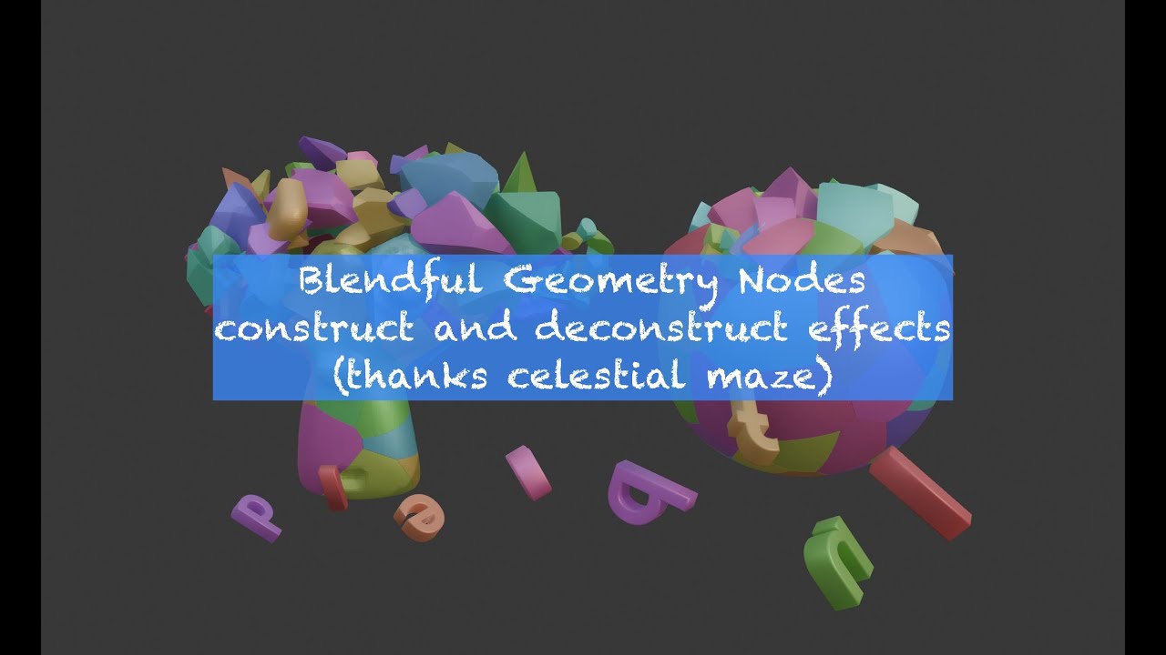 LIVENODING Instance Construction and Deconstruction In Geometry Nodes
