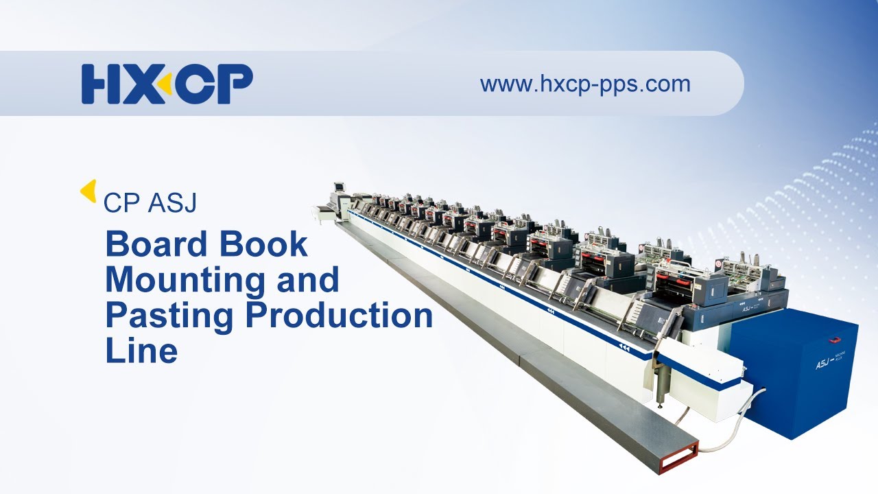 HX ASJ Board Book Shaped Page Mounting and Pasting Production Line