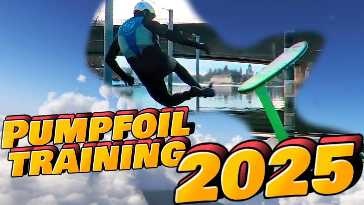 So sieht mein Pumpfoil Training 2025 aus / That´s my dockstart training with Indiana 1396p Foil