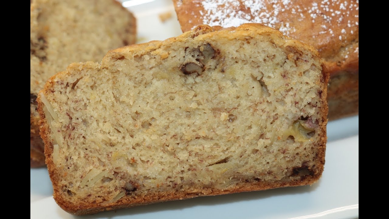 طريقه عمل كيك الموز النباتيه