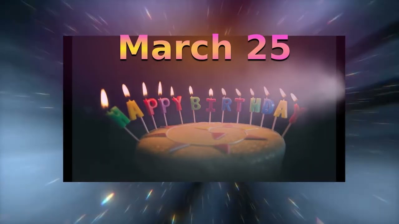 🎂 HAPPY BIRTHDAY on MARCH 25 🎈 (French Parisian Accent)