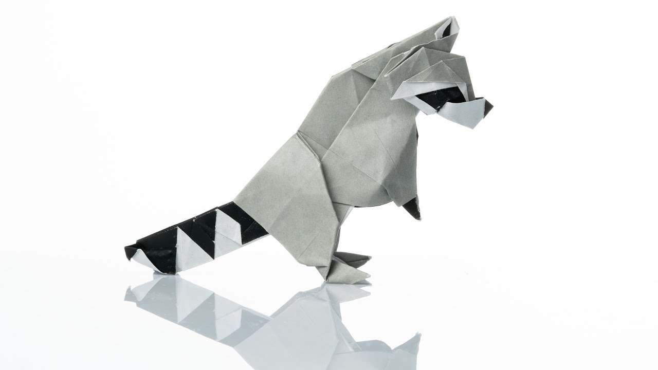 Origami Raccoon 🦝 By Katsuta Kyohei摺紙 浣熊 折り紙 アライグマ