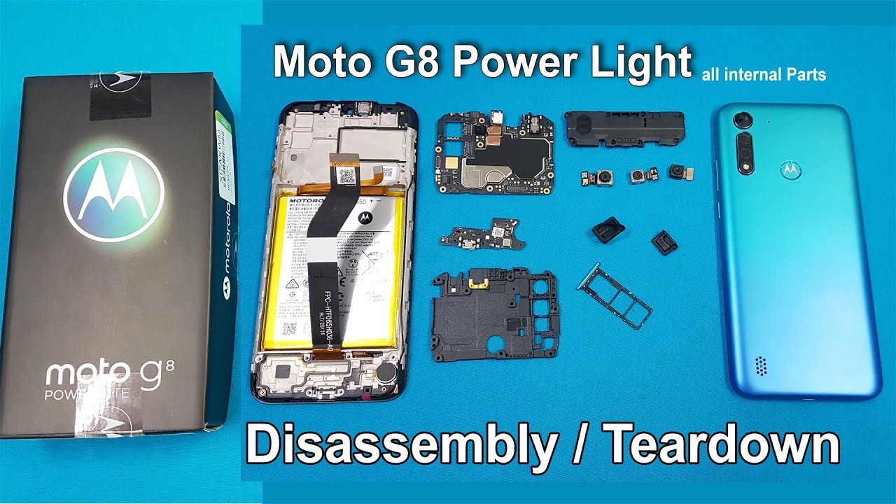 Moto G8 Power Lite Disassembly / Teardown | All Internal Parts of Moto G8 Power Lite