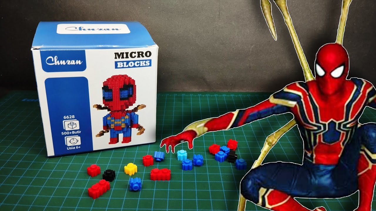 rakit Nano block SPIDER IRON | Chuzan 6628 500pcs Micro Blocks