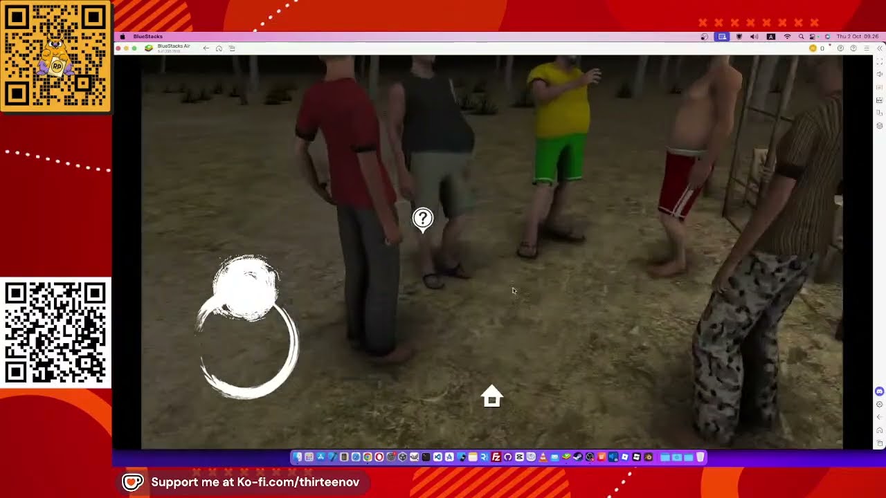 Testing my game Meraung Village on Bluestack Air on my Mac Mini M2 | ThirteeNov Live Stream